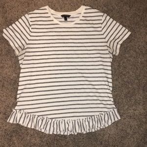 Stripped Banana Republic Peplum